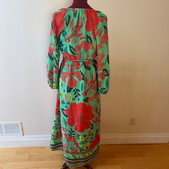 Farm Rio X Anthropologie Full Sleeved Maxi Dress Sz. XS - Picture 2 of 15